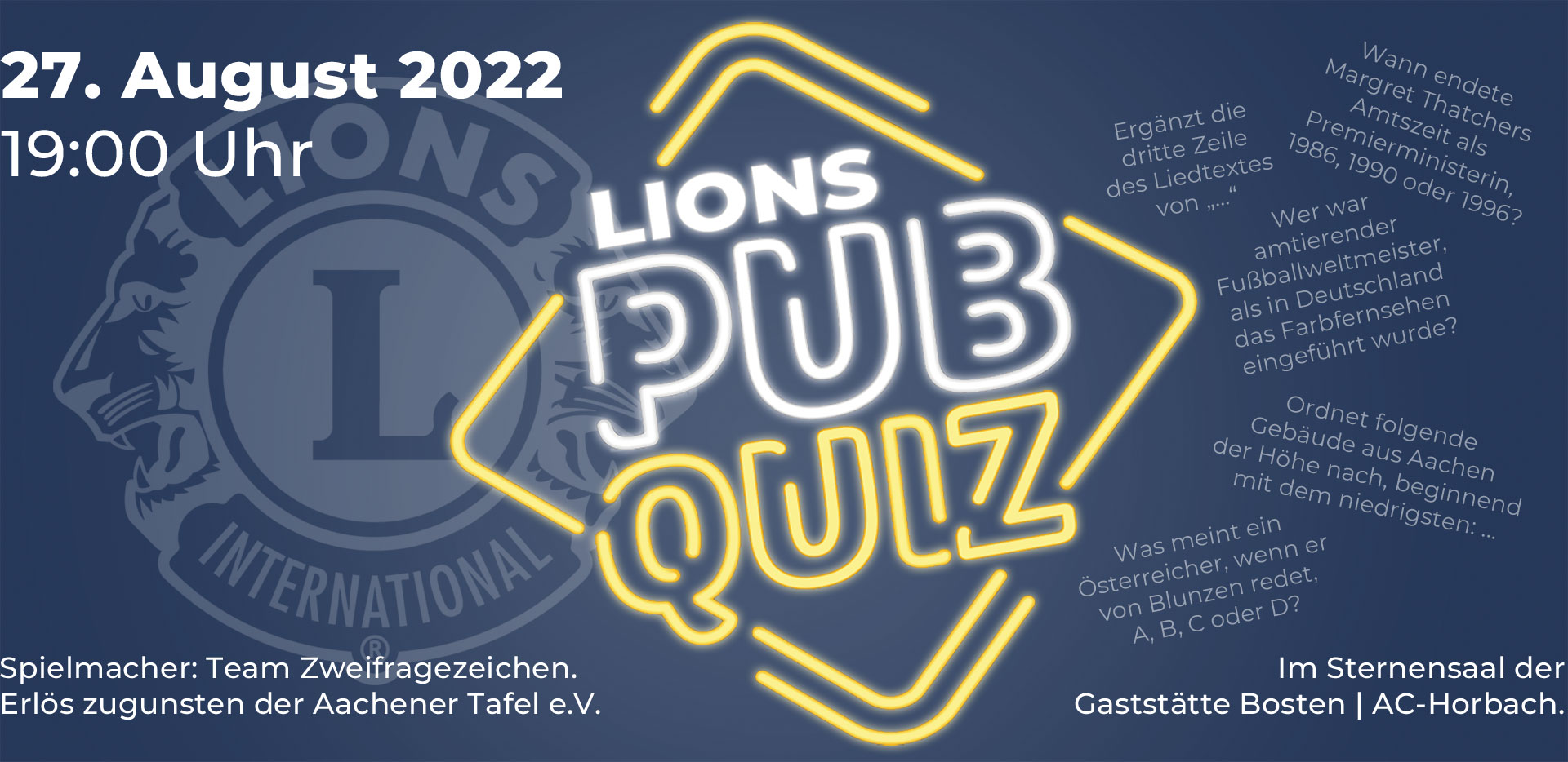 Lions-PubQuiz