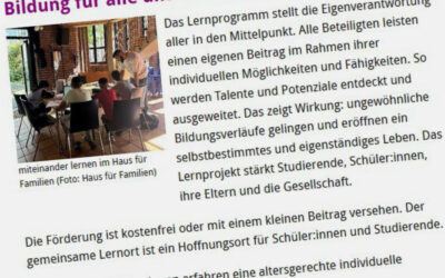 2026 | 24.2. | Das Projekt „Miteinander Lernen“